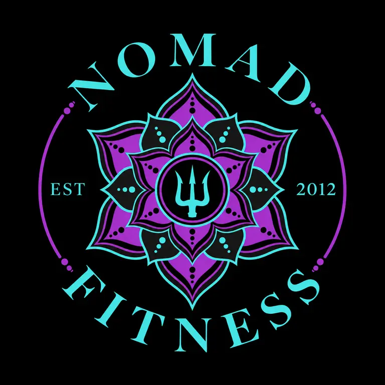 Nomad Fitness golden-ratio lotus logo